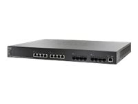 Cisco 550X Series SG550XG-8F8T - Commutateur - C3 - Géré - 8 x 10GBase-T + 8 x 10 Gigabit SFP+ - de bureau, Montable sur rack - reconditionné SG550XG8F8TK9EU-RF
