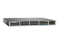 Cisco Catalyst 3850-48U-L - Commutateur - C3 - Géré - 48 x 10/100/1000 (UPOE) - de bureau, Montable sur rack - UPOE (630 W) - reconditionné WS-C385012X48UL-RF