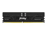 Kingston FURY Renegade Pro - DDR5 - kit - 128 Go: 4 x 32 Go - DIMM 288 broches - 6000 MHz / PC5-48000 - CL32 - 1.35 V - mémoire enregistré - on-die ECC - noir KF560R32RBEK4-128