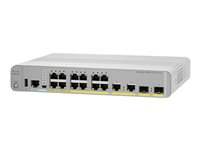 Cisco Catalyst 3560CX-12PD-S - Commutateur - Géré - 12 x 10/100/1000 (PoE+) + 2 x combo SFP+ - de bureau, Montable sur rack, Montage sur rail DIN, fixation murale - PoE+ (240 W) - reconditionné WS-C3560CX12PDS-RF