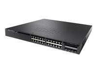 Cisco Catalyst 3650-24PDM-L - Commutateur - Géré - 24 x 10/100/1000 (PoE+) + 2 x 10 Gigabit SFP+ - de bureau, Montable sur rack - PoE+ (390 W) - reconditionné WS-C3650-24PDML-RF
