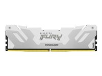 Kingston FURY Renegade - DDR5 - module - 16 Go - DIMM 288 broches - 7600 MHz / PC5-60800 - CL38 - 1.45 V - mémoire sans tampon - on-die ECC - blanc et argent KF576C38RW-16