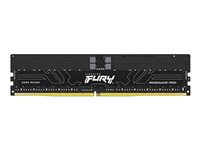 Kingston FURY Renegade Pro - DDR5 - module - 32 Go - DIMM 288 broches - 6400 MHz / PC5-51200 - CL32 - 1.4 V - mémoire enregistré - ECC - noir KF564R32RBE2-32