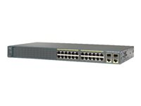 Cisco Catalyst 2960-Plus 24PC-S - Commutateur - Géré - 24 x 10/100 (PoE) + 2 x SFP Gigabit combiné - Montable sur rack - PoE (370 W) - reconditionné WS-C2960+24PC-S-RF
