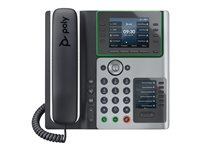 Poly Edge E400 - Téléphone VoIP avec ID d'appelant/appel en instance - (conférence) à trois capacité d'appel - SIP, SDP - noir 82M93AA