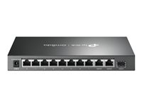 TP-Link Omada DS111P V1.6 - Commutateur - 8 x 10/100Base-TX (PoE) + 2 x 1Gb Ethernet + 1 x Gigabit SFP - de bureau - PoE+ (65 W) DS111P