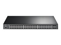 TP-Link JetStream TL-SG3452XP V2.6 - Commutateur - C2+ - Géré - 48 x 10/100/1000 (PoE+) + 4 x 10 Gigabit SFP+ - Montable sur rack - PoE+ (500 W) SG3452XP
