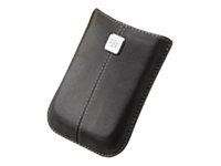 BlackBerry Leather Pocket - Étui pour téléphone portable - cuir - noir - pour Bold 9700, 9780; Curve 8520, 8530, 8900 ACC-19862-201