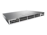 Cisco Catalyst 3850-48T-E - Commutateur - C3 - Géré - 48 x 10/100/1000 - de bureau, Montable sur rack - reconditionné WS-C3850-48T-E-RF