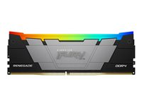 Kingston FURY Renegade RGB - DDR4 - kit - 32 Go: 2 x 16 Go - DIMM 288 broches - 3600 MHz / PC4-28800 - CL16 - 1.35 V - mémoire sans tampon - non ECC - noir KF436C16RB12AK2/32