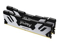 Kingston FURY Renegade - DDR5 - kit - 48 Go: 2 x 24 Go - DIMM 288 broches - 7200 MHz / PC5-57600 - CL38 - 1.1 V - mémoire sans tampon - on-die ECC - argent/noir KF572C38RSK2-48