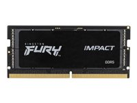 Kingston FURY Impact - DDR5 - module - 32 Go - SO DIMM 262 broches - 4800 MHz / PC5-38400 - CL38 - 1.1 V - mémoire sans tampon - on-die ECC - pour Intel Next Unit of Computing 13 Extreme Kit - NUC13RNGi9 KF548S38IB-32